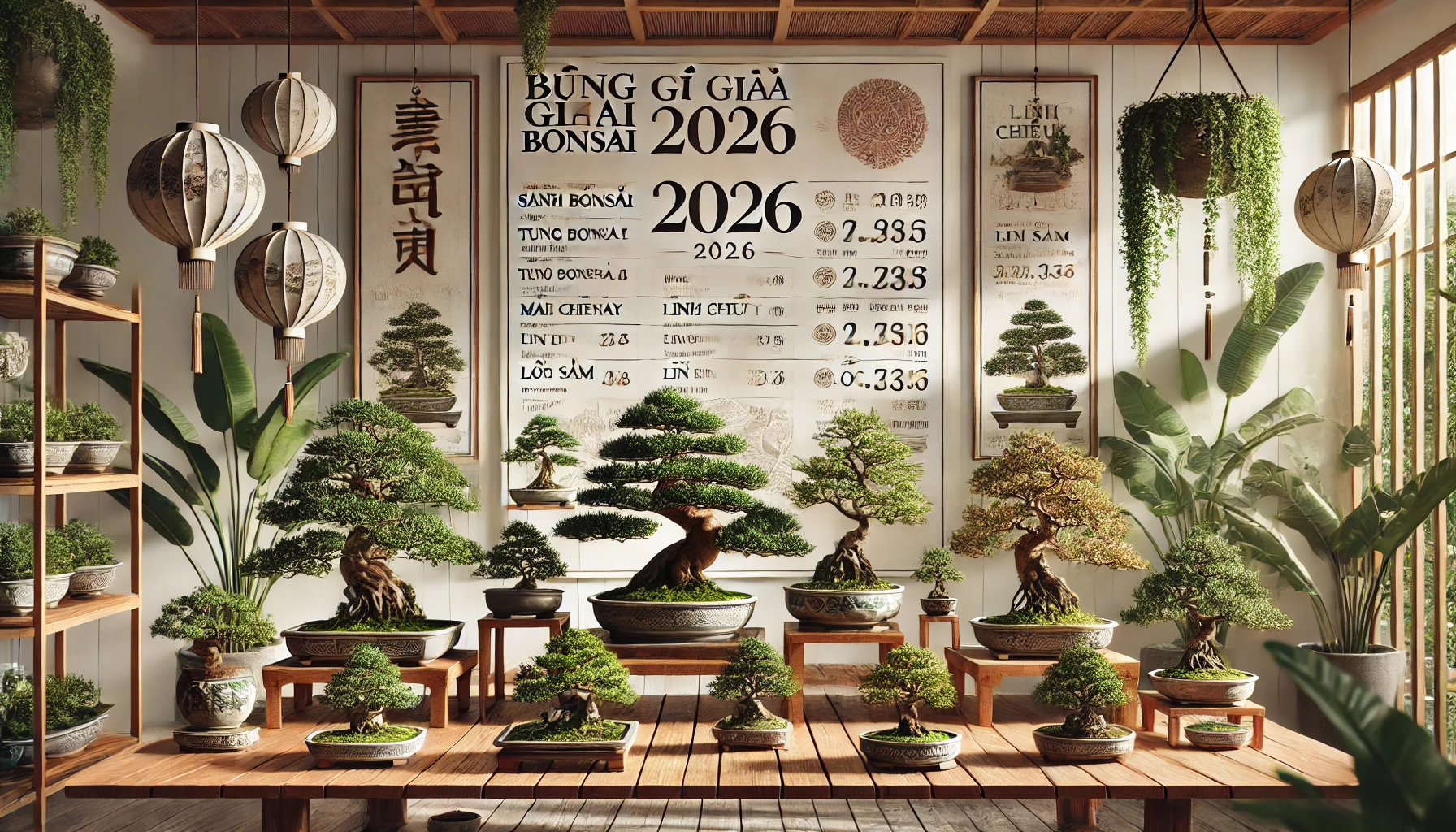 Bảng giá cây bonsai 2026