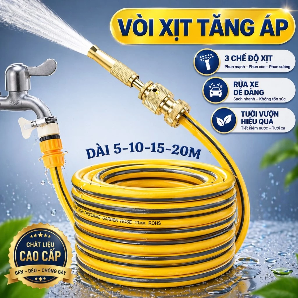 Vòi Xịt Áp Lực Cao